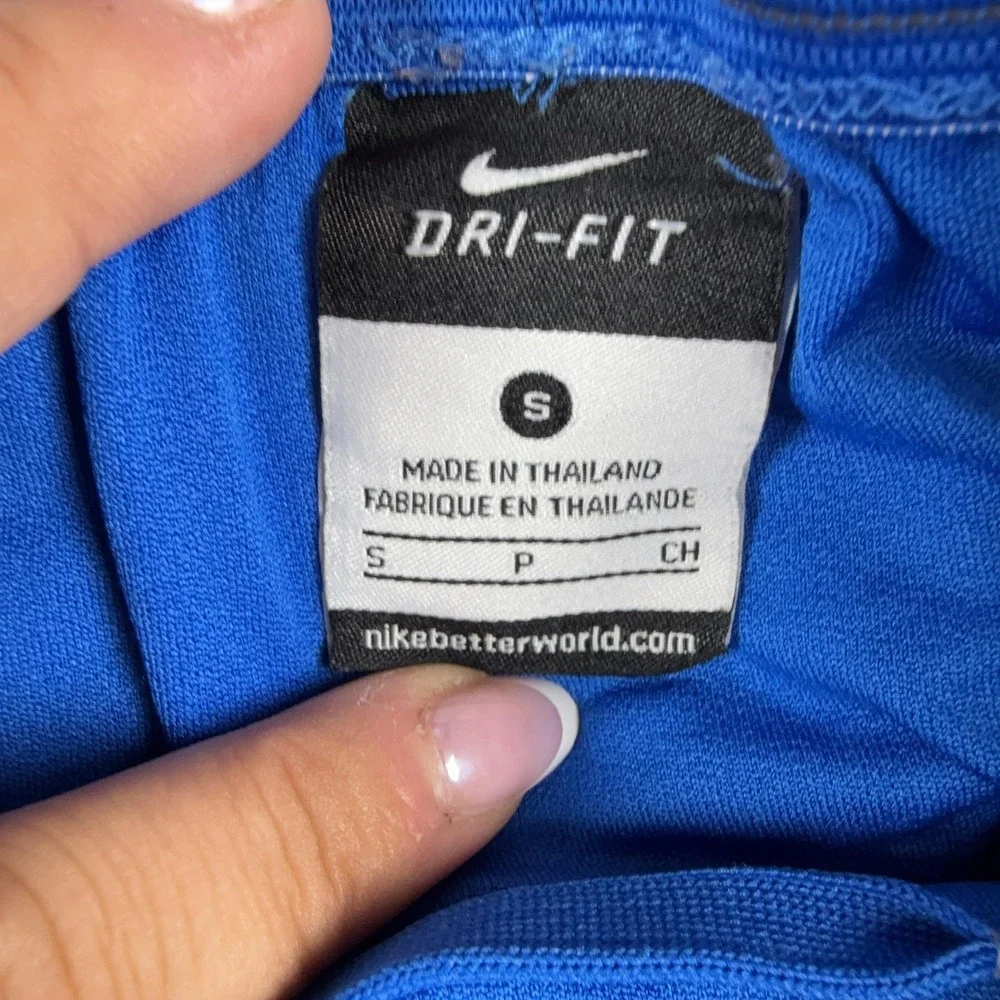 Nike Shorts Mens Small Blue Mesh 9 Inseam Dri-FIT Basketball Gym Colorblock
